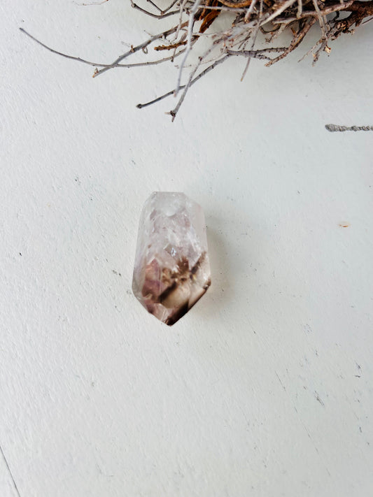 Cristaux de quartz fumé améthyste percés