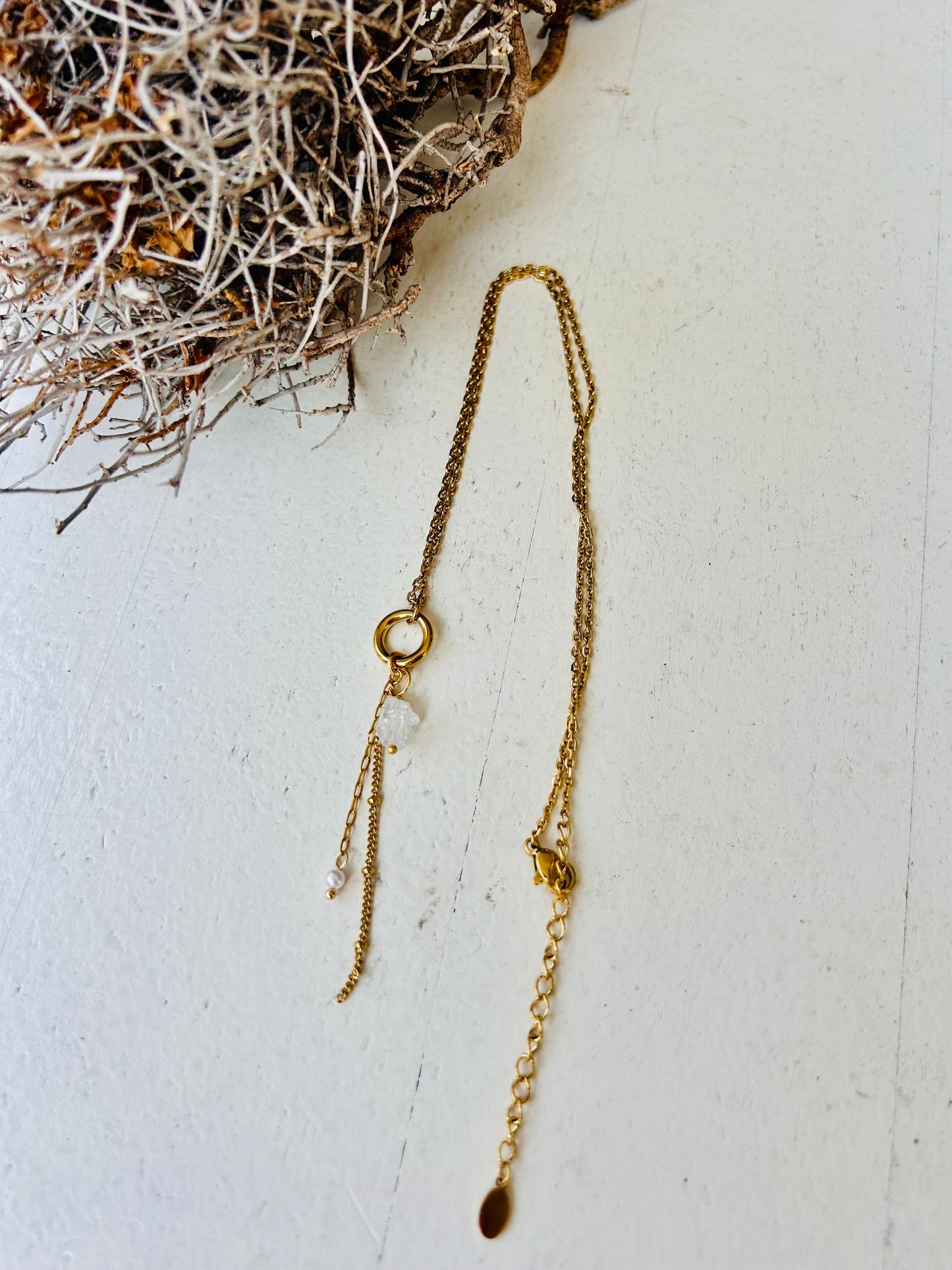Collier en diamants Herkimer « Clarté stellaire »