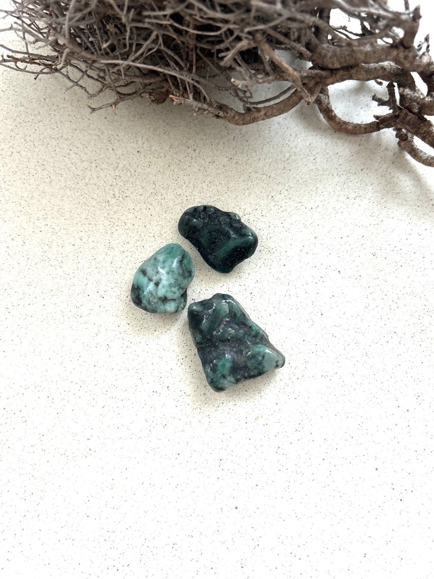 Pierre roulée émeraude