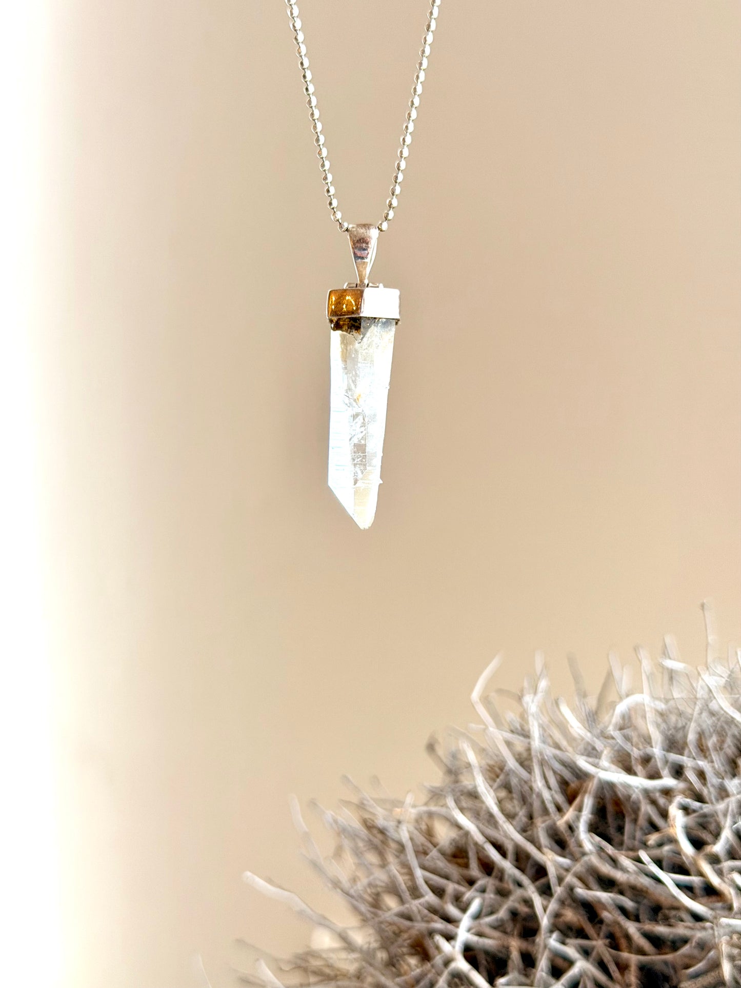 Pendentif en cristal lémurien (Colombie)