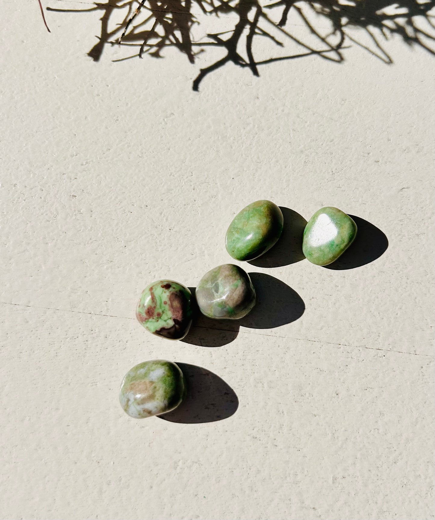 Mini pierre roulée en variscite