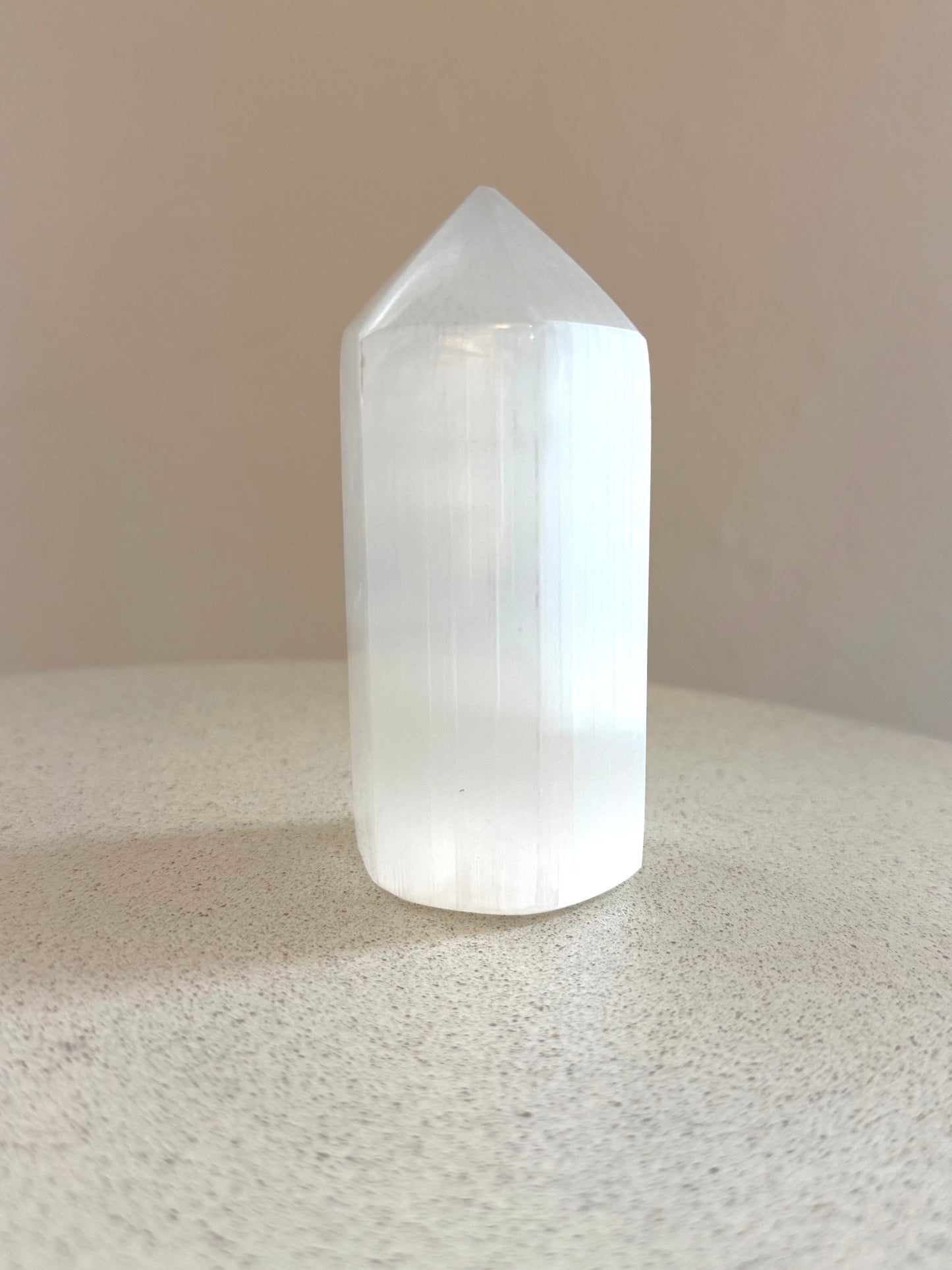 Selenit Meditationsspitze