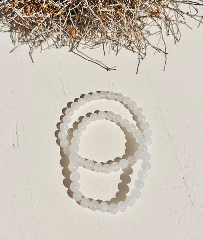 Bracelet en jade blanc