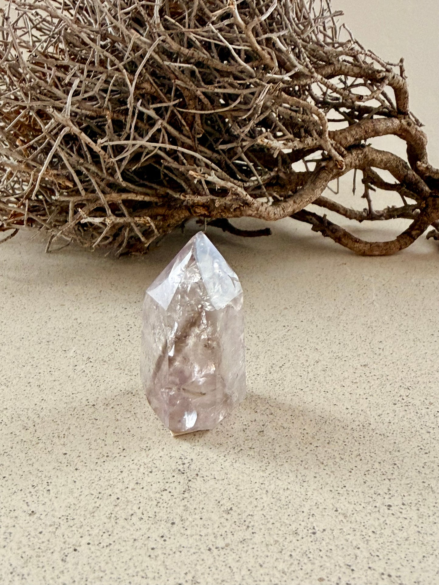 Cristaux de quartz fumé améthyste percés