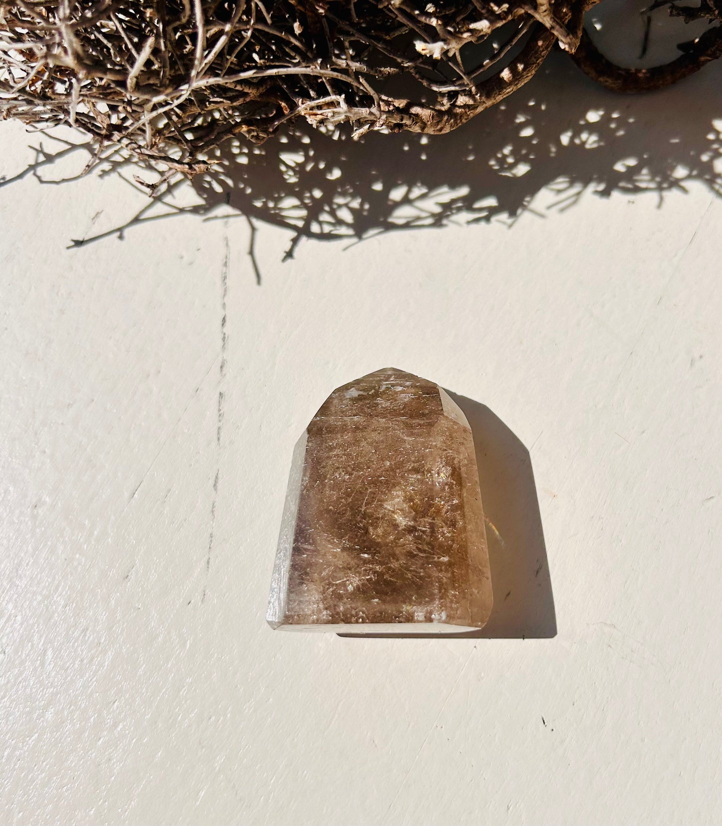 Pointes de quartz fumé | pièces uniques