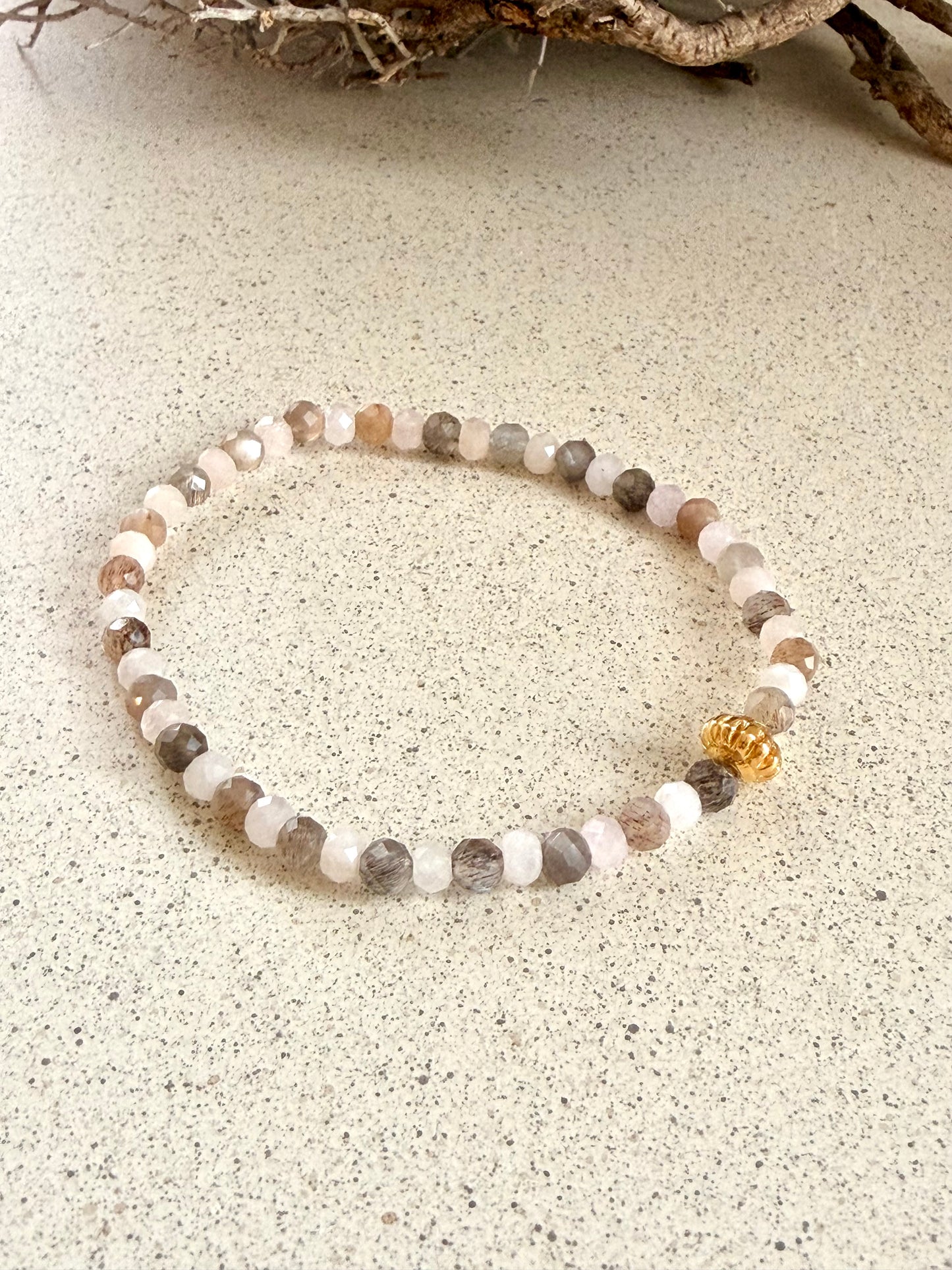 Rhiannon - Armband | Mondstein Morganit Kunzit Armband