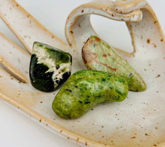 Pierre roulée en chrysoprase