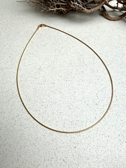 Omega-Halsreif – vergoldet