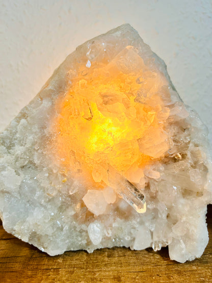 Lampe en cristal de roche