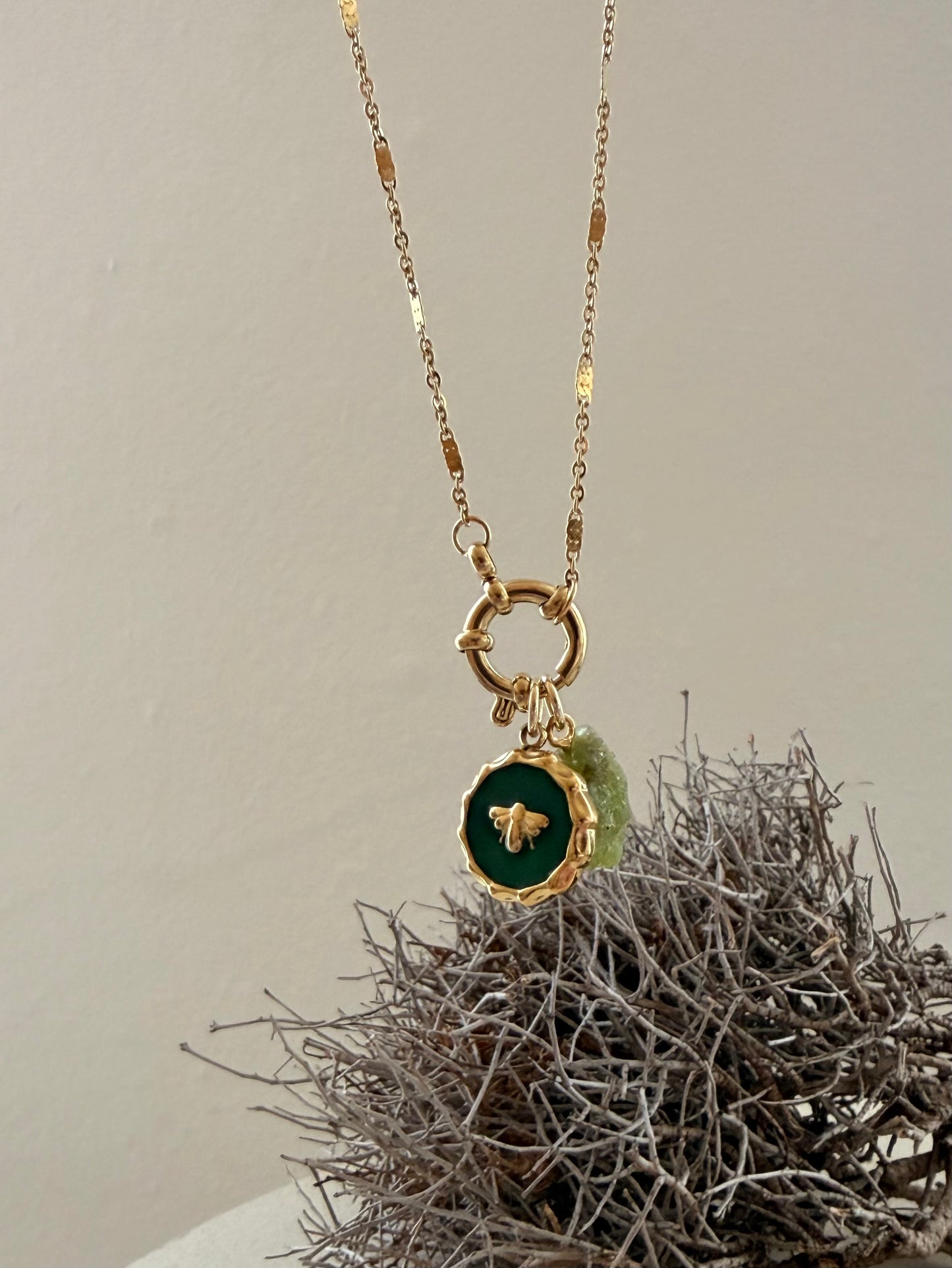 Golden Hive - Peridot Kette  |  Einzelstücke