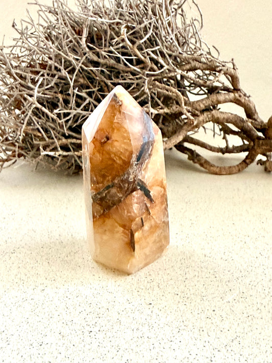 Dysthen (Kyanit) Spitzen · blau · dunkel · orange