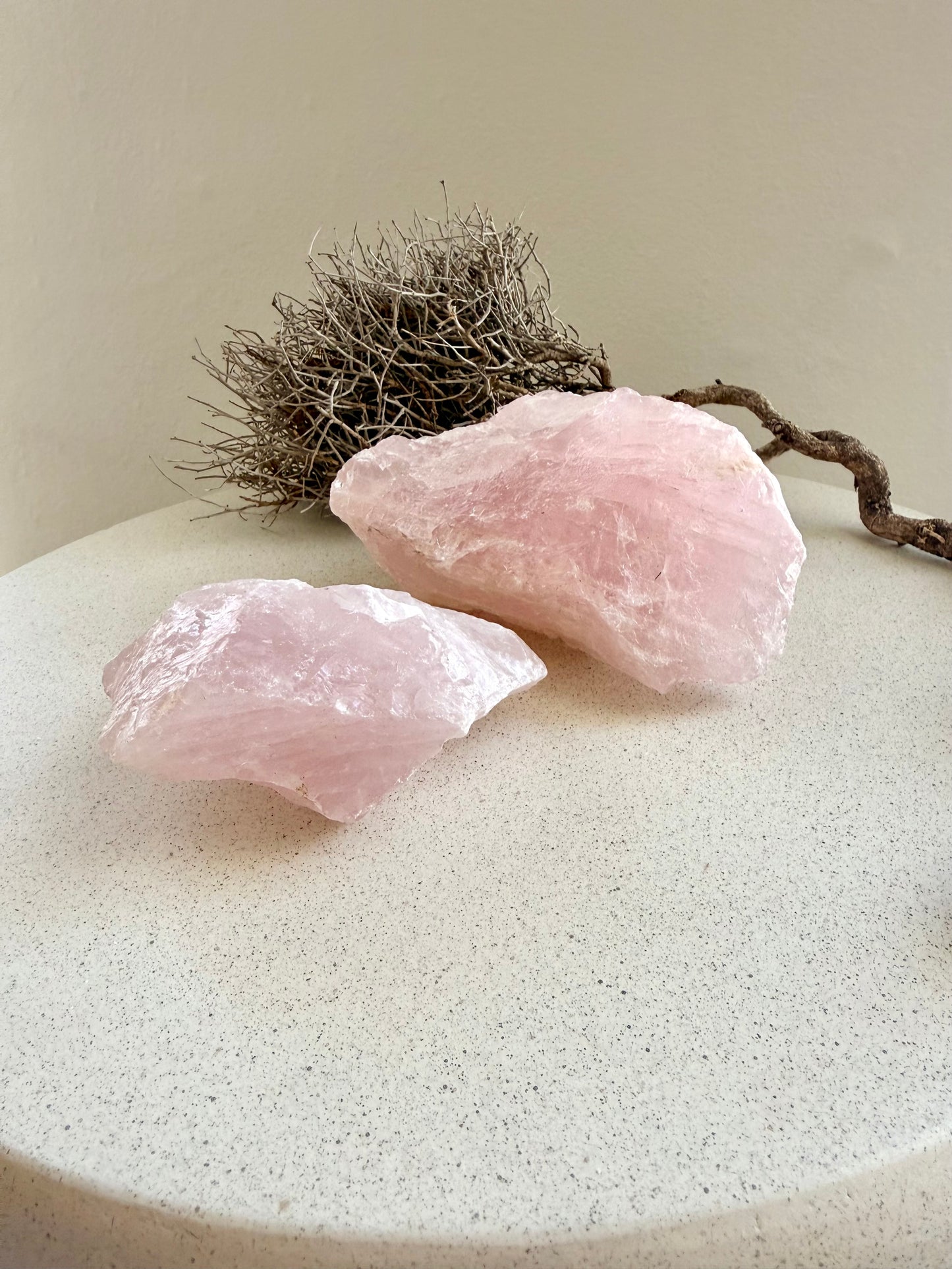 Rosenquarz Rohstein
