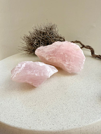 Rosenquarz Rohstein