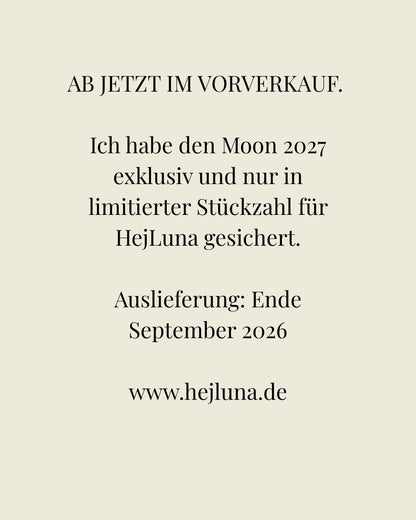 Moonsisters Mondkalender 2027 Deutsch – mit 3 Rohsteinen von HejLuna
