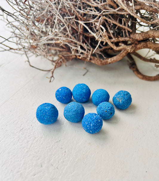Sphère d'azurite « Myrtilles »