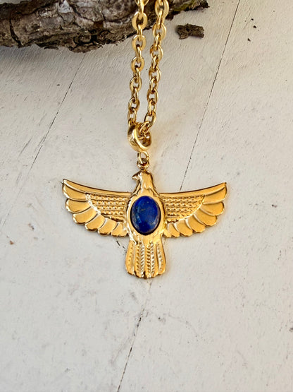 Royal Vision – Adler-Anhänger mit Lapislazuli