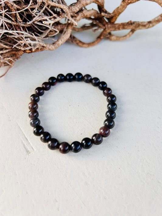 Schwarzer Mondstein Armband