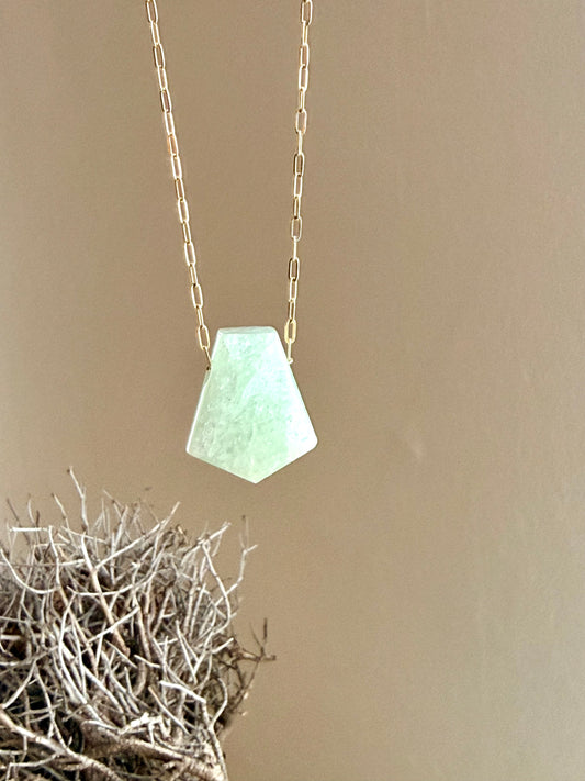 Aquamarin Anhänger – Natur Unikat | Silberöse & Gebohrt