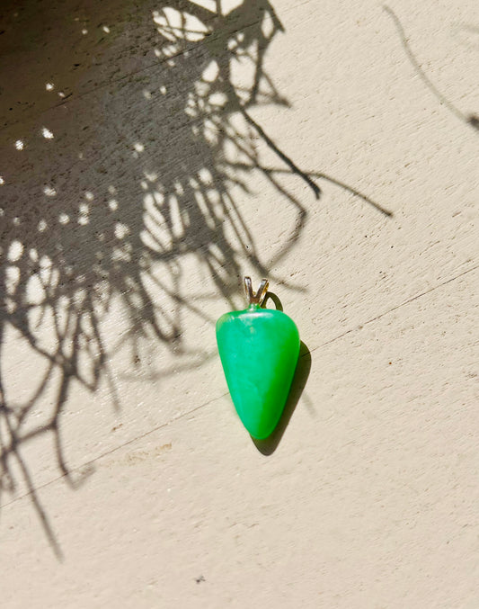 Chrysopras Anhänger