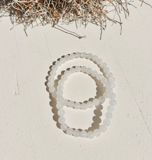 Bracelet en jade blanc