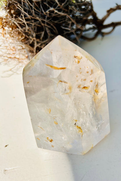 Pointe de cristal de roche | unique