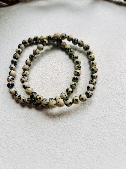 Dalmatinerstein Armband