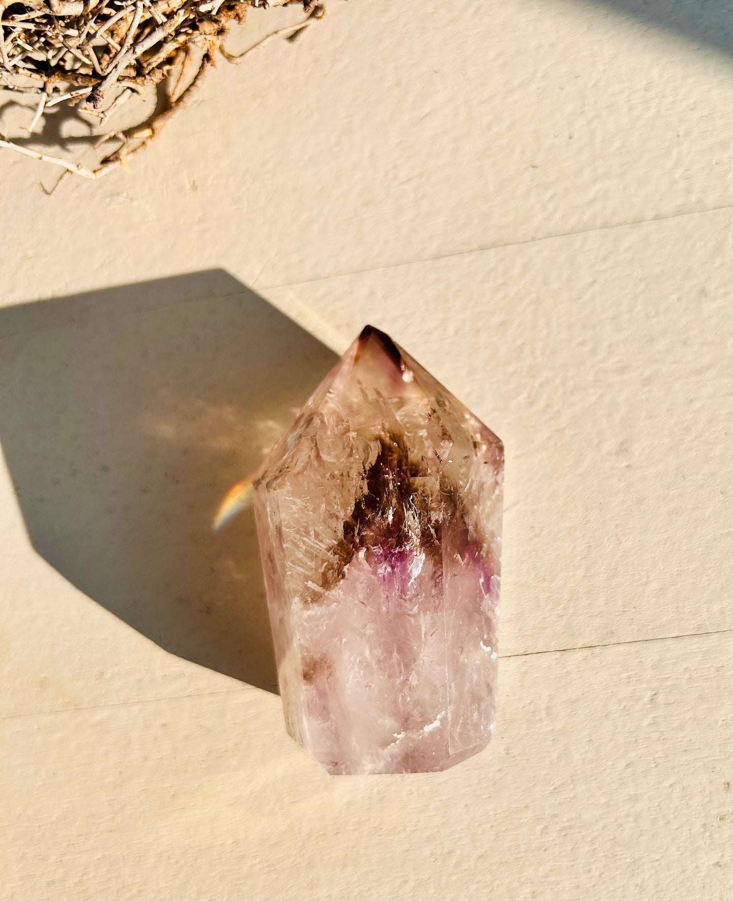 Quartz fumé/Améthyste fantôme | Unique