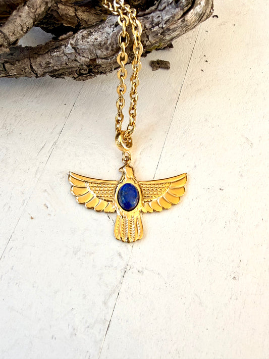 Royal Vision – Adler-Anhänger mit Lapislazuli
