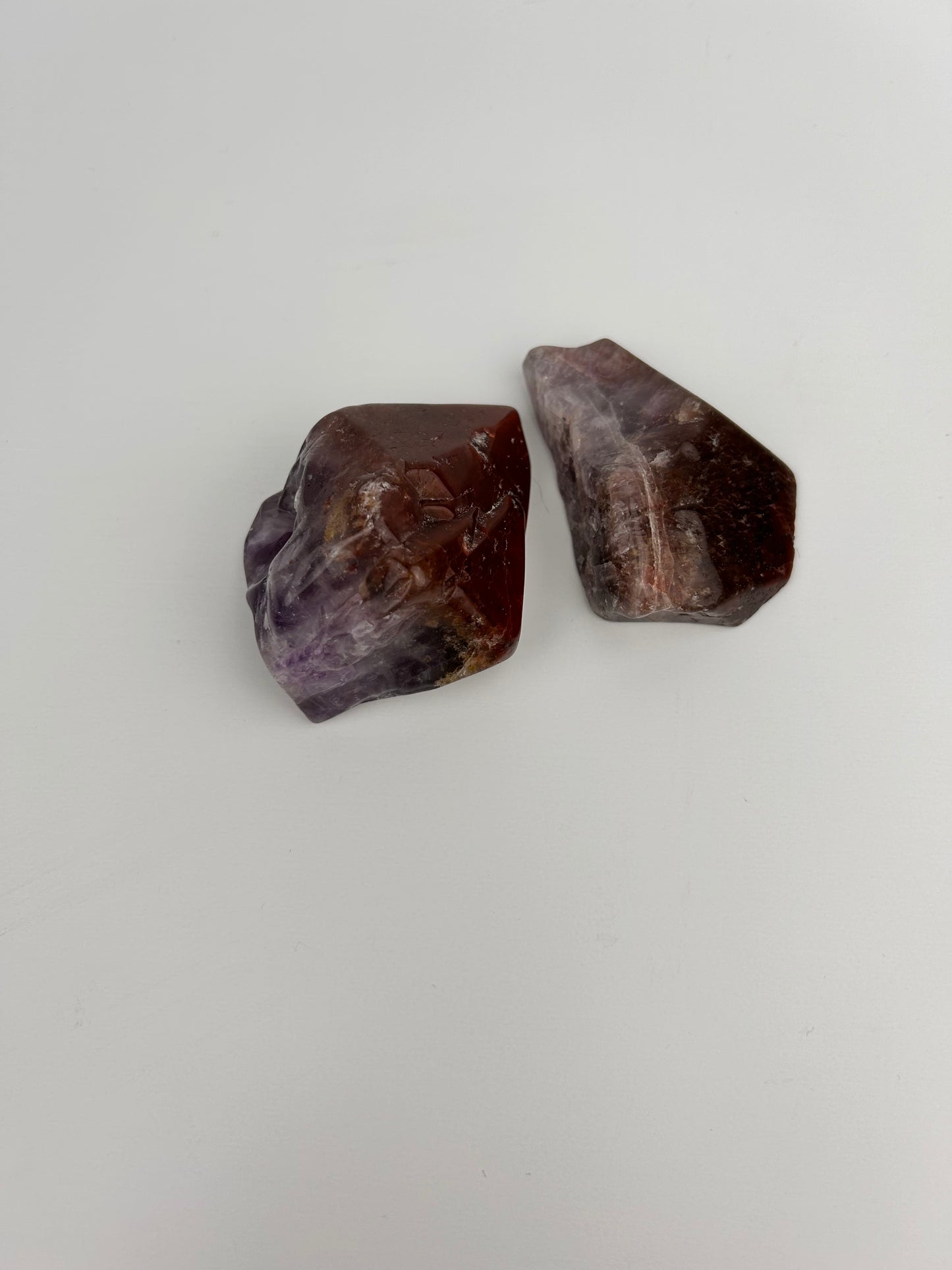 Pointe de quartz goethite (cacoxénite) 