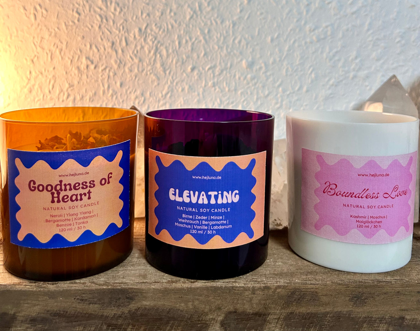 Édition Bougie Colorée : Amour Infini, Déesse du Cœur et Élévation | Édition limitée