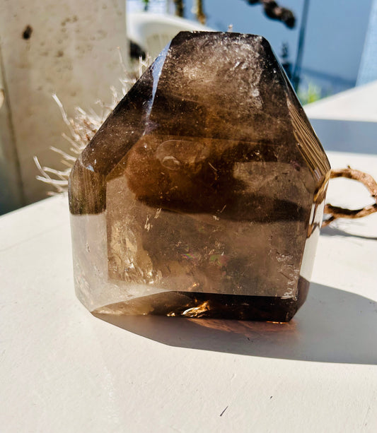 Pointes de quartz fumé | pièces uniques