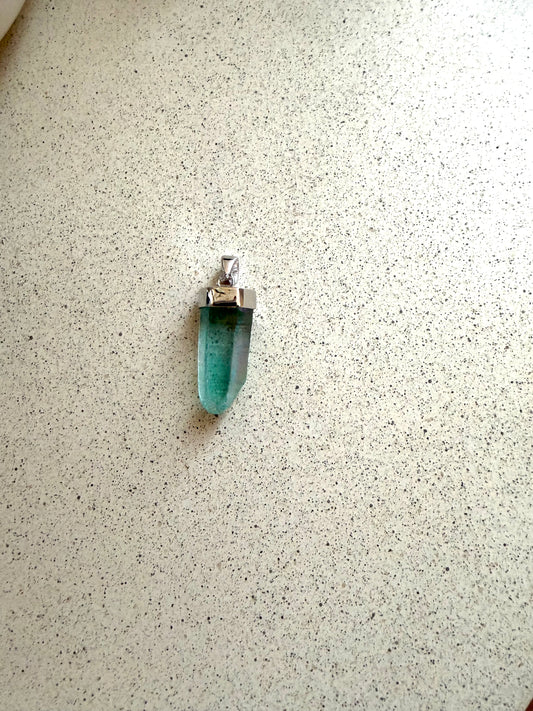 Aqua Aura · Anhänger Silber