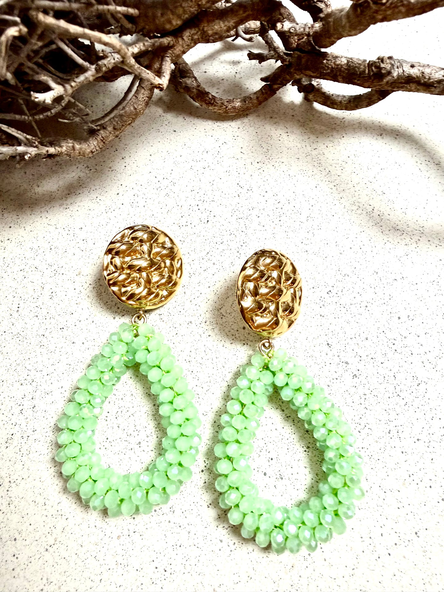 NOIRÉ – facettierte Statement-Ohrringe (Unikat)