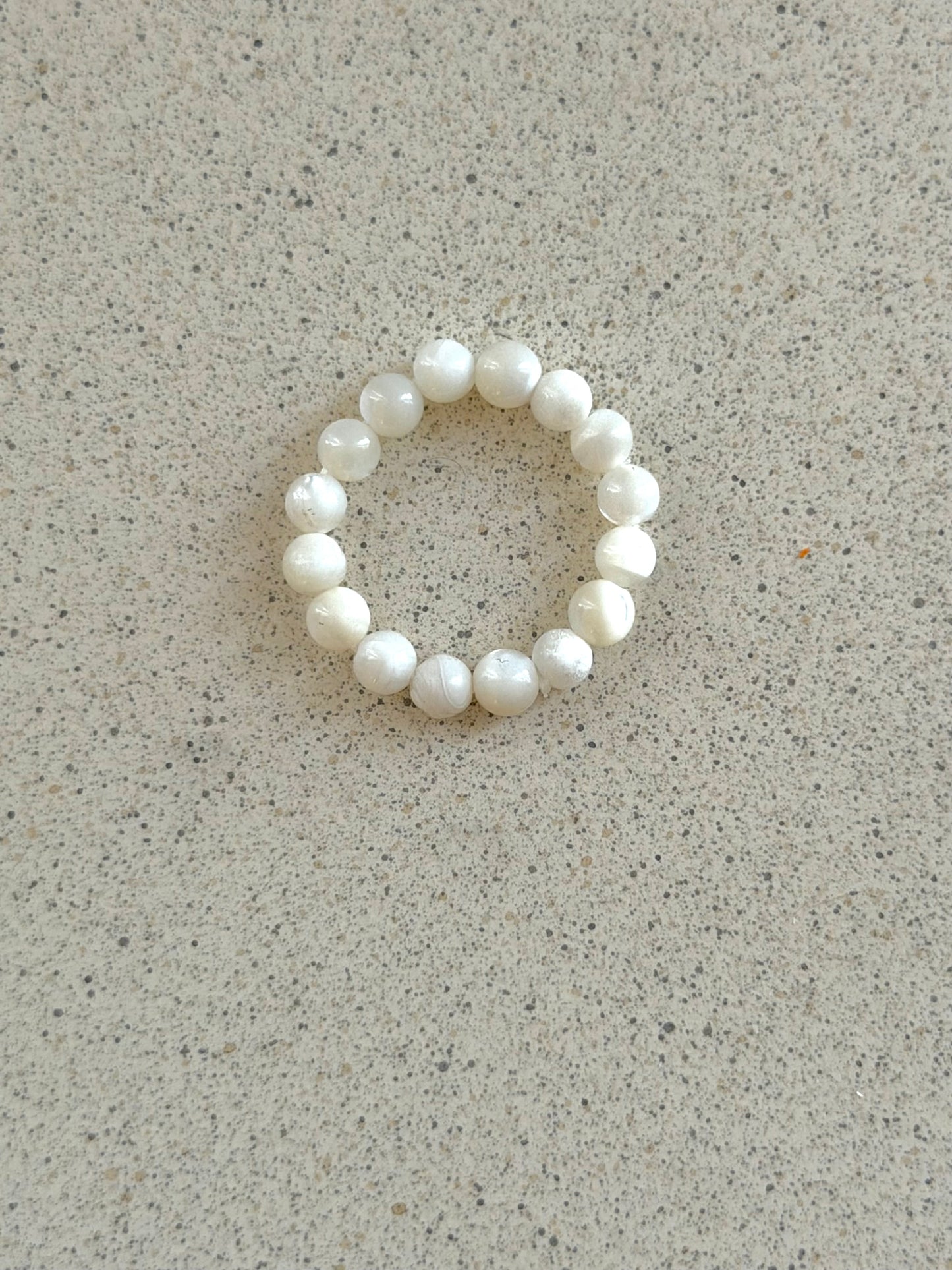 Perlenring auf Gummizug | verschiede Steinsorten