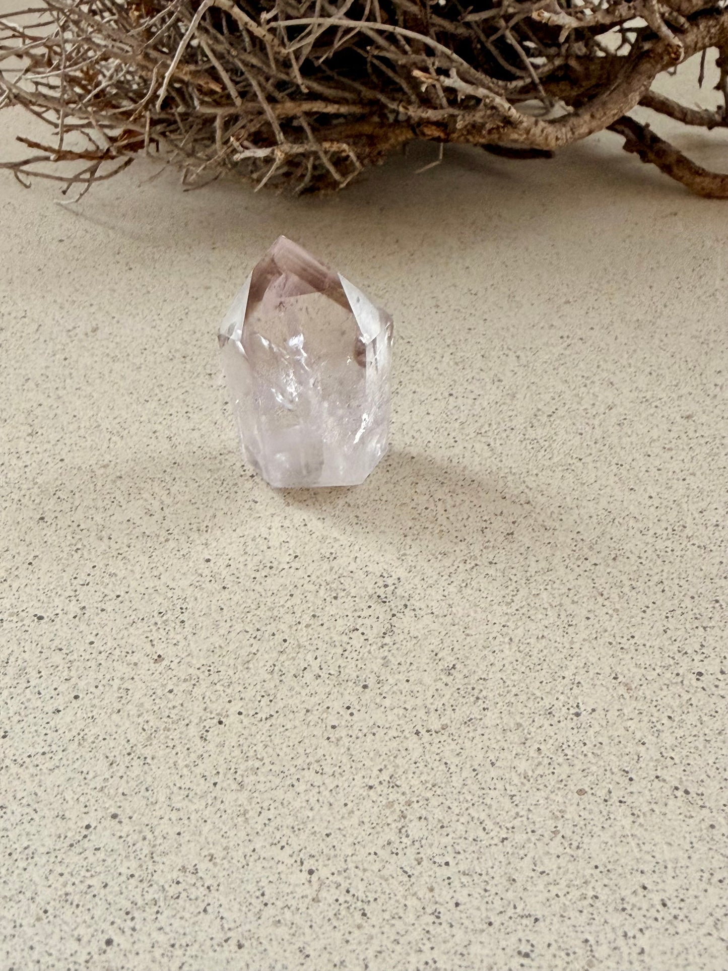 Cristaux de quartz fumé améthyste percés