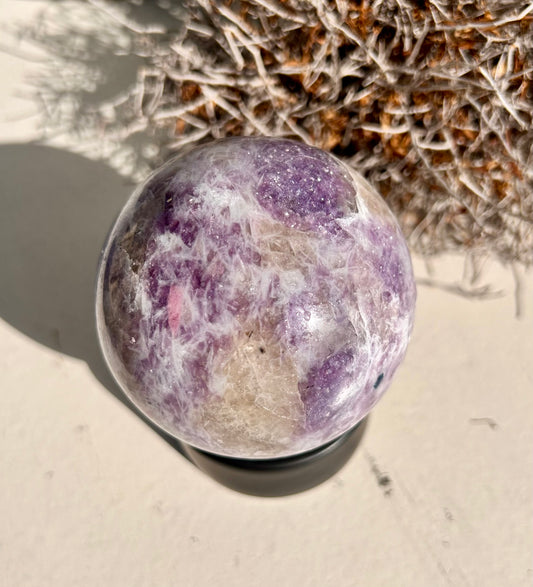 Sphère de lépidolite