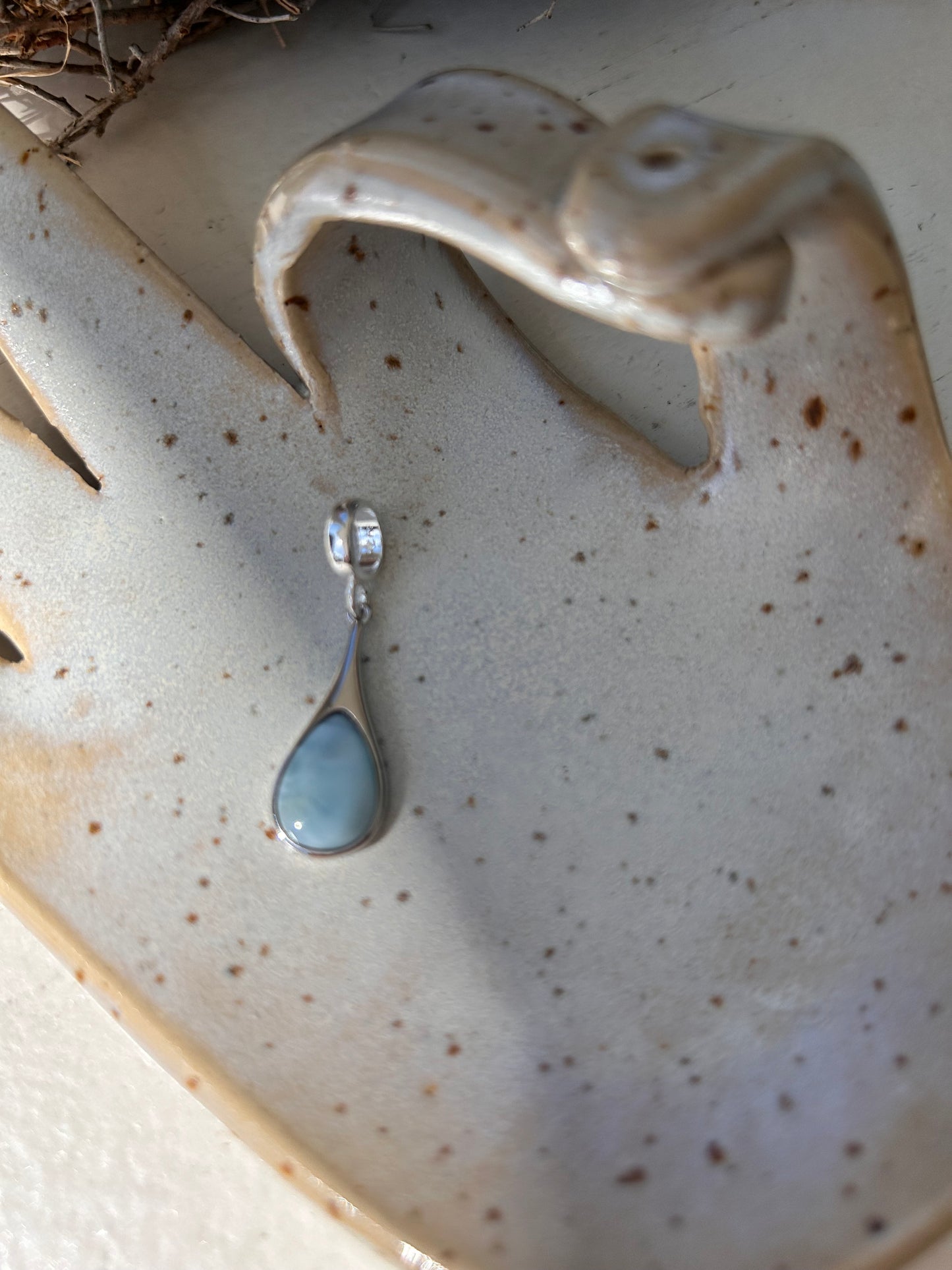 Larimar Anhänger Gold | Silber
