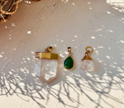 Ensemble pendentif plaqué argent | argent galvanisé | plaqué or