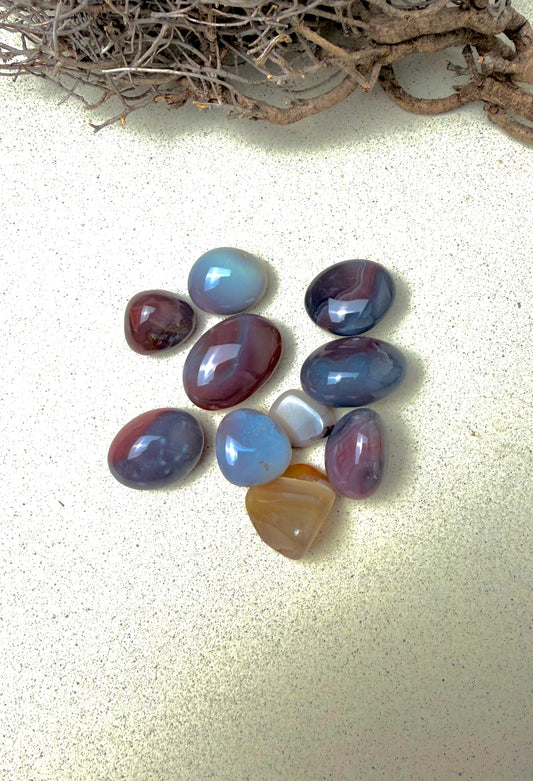 Pierre roulée en agate