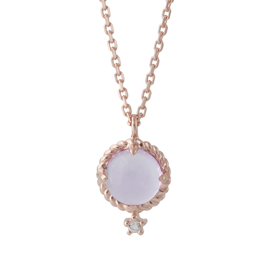Silbercollier mit Amethyst & Topas | Vergoldet