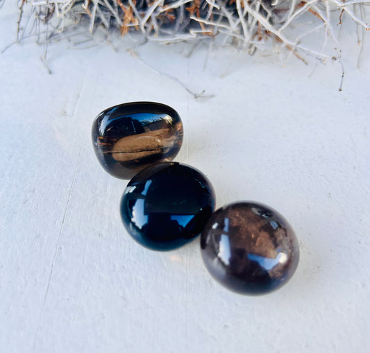 Pierre roulée en quartz fumé de qualité A 