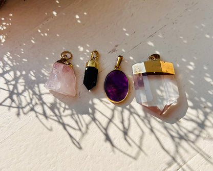 Ensemble pendentif plaqué argent | argent galvanisé | plaqué or