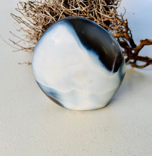 Agate Forme Libre - Fantôme | Pièce unique