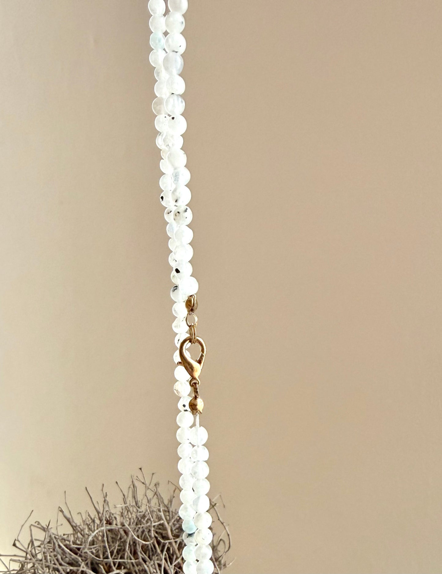 Regenbogenmondstein Kette | 45 cm | Limitiert