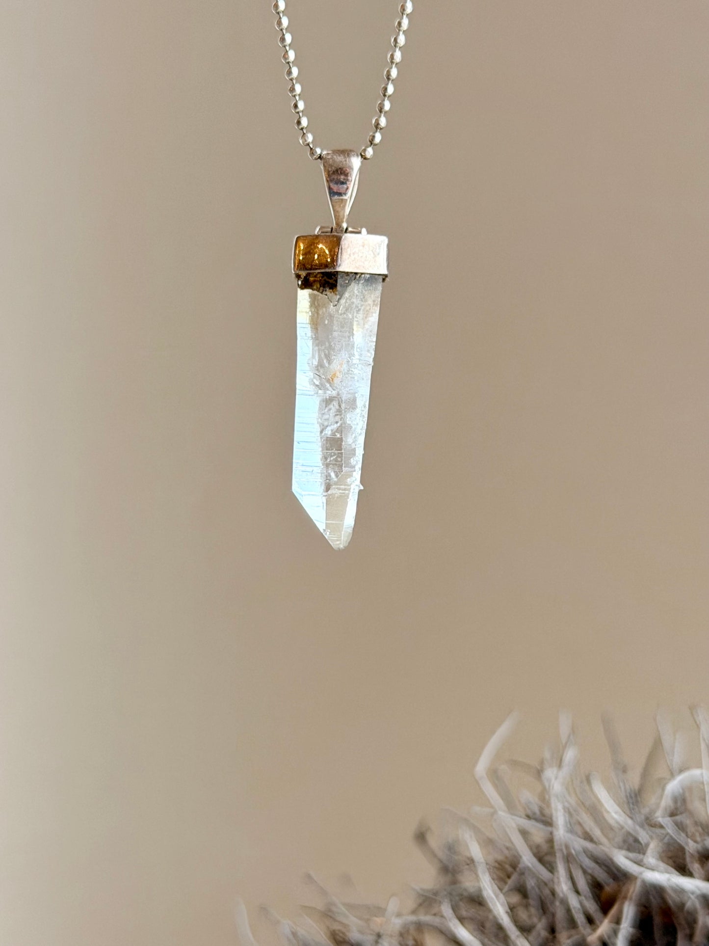 Pendentif en cristal lémurien (Colombie)