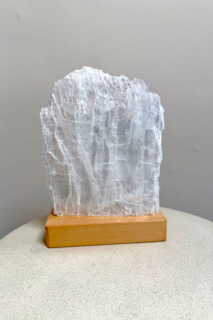 Selenit-Marienglas-Lampe | Ab ca.12.01.26 wieder erhältlich