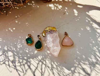 Ensemble pendentif plaqué argent | argent galvanisé | plaqué or
