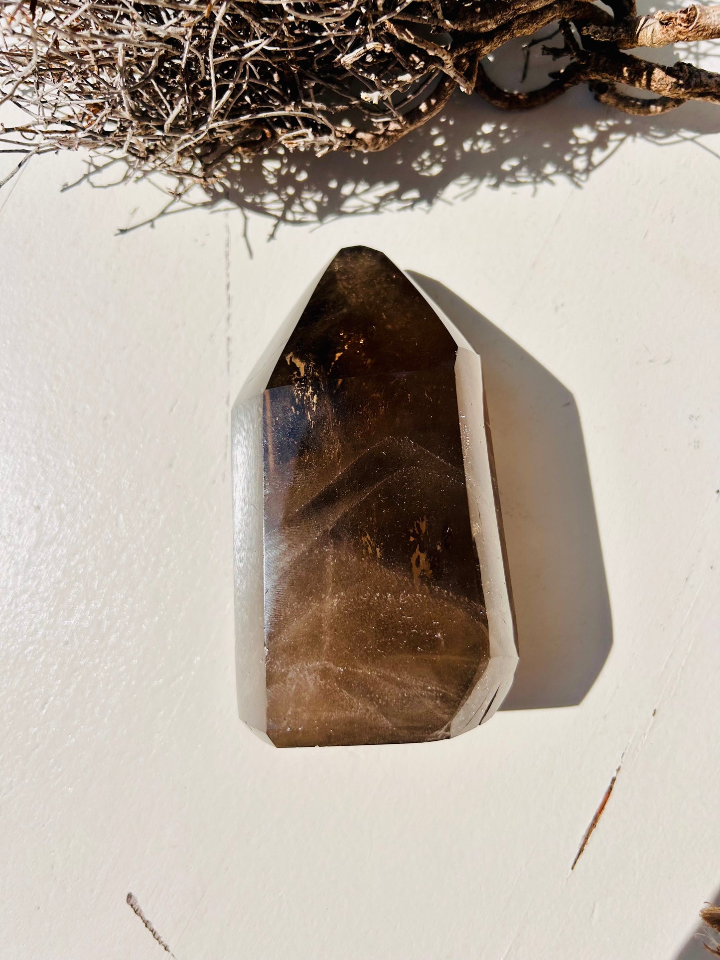 Pointes de quartz fumé | pièces uniques