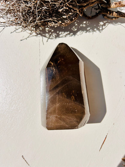 Pointes de quartz fumé | pièces uniques