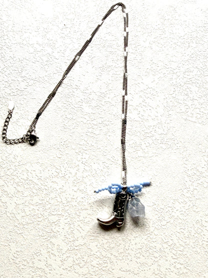 Beth · Ranch Girl Kette mit Coelestin | Limited Edition